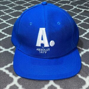 NWOT Absolut Vodka Logo Blue Promotional Hat - OSFA